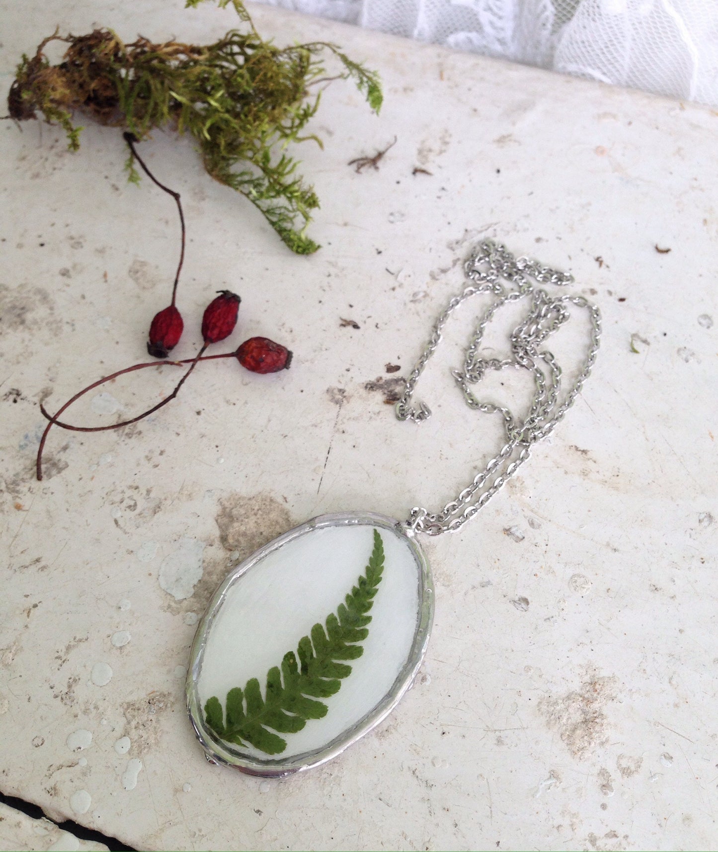 Stained mirron necklace, Stained glass mirror, Oval mirror pendant, Makeup mirror, Mother’s Day gift, gift for mom